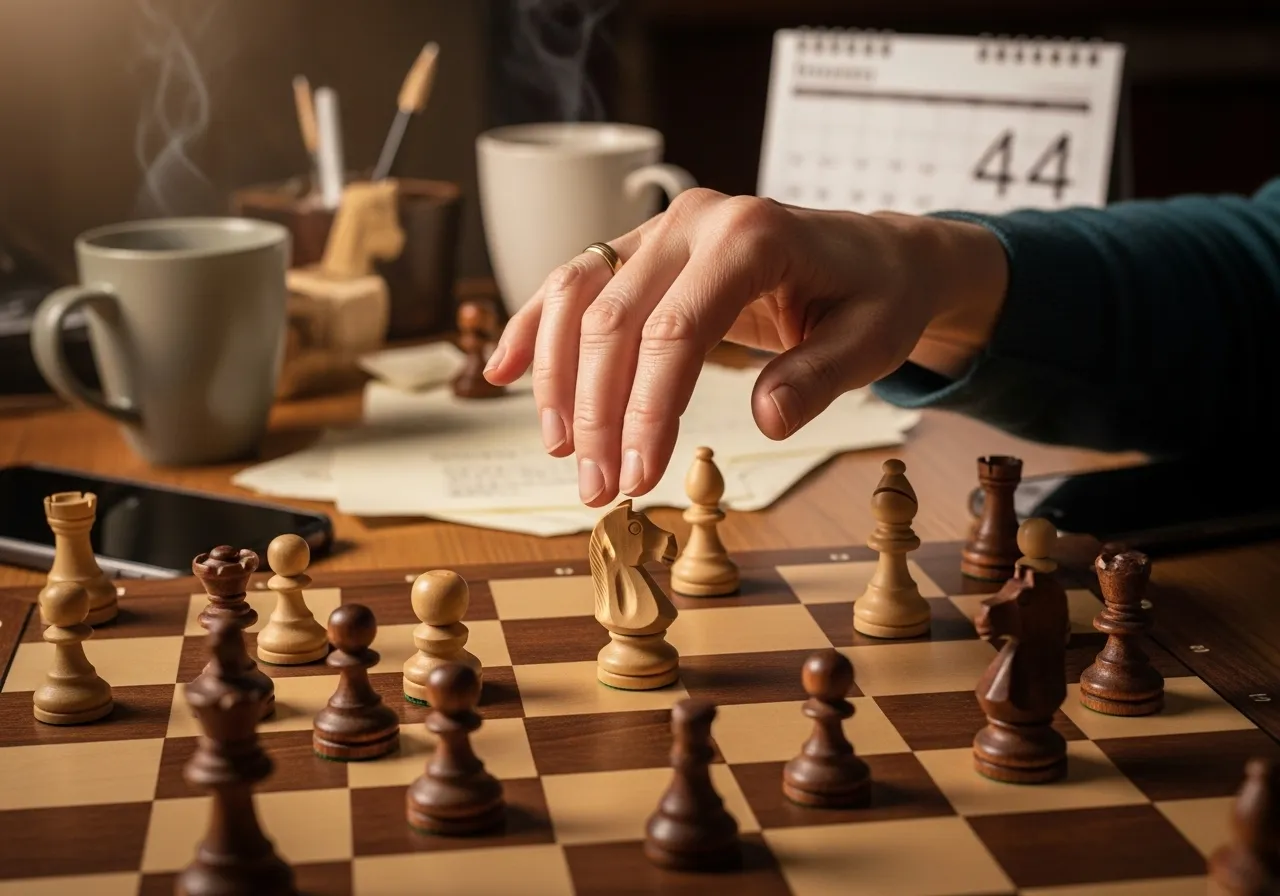 Chess metaphor for the manipulative tactics of the silent treatment.